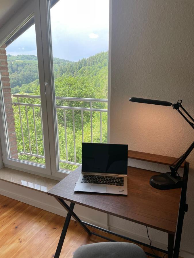 Appartamento Traumhaus Am Wald 1 Weiersbach Esterno foto